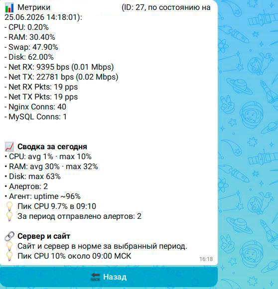 Метрики VDS в MAX